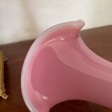 Vase en opaline  rose 32,5cm