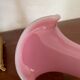 Pink opaline vase 32,5cm