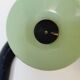 Coat rack with 3 hooks in black and green metal vintage Roger Feraud