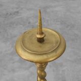 Large copper church candle holder, France 19th century