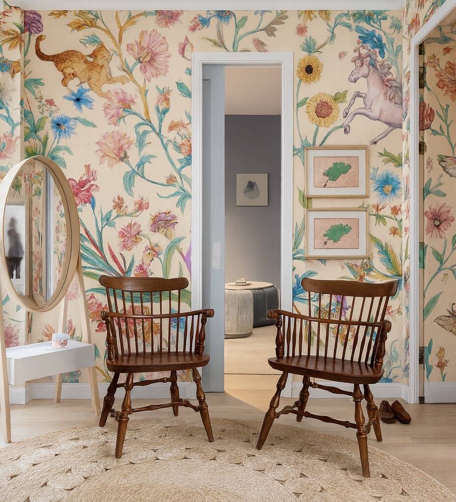 Paire de fauteuils anglais Windsor à barrettes (années 60)