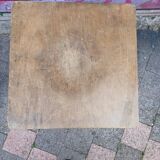 3 vintage square wooden stools