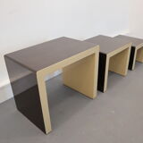 Pull out tables by Ch. Koban, DOM, Germany, 1970s