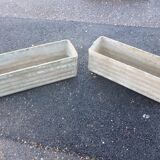 Paire de jardinniére en fibrociment