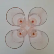 Vintage pink champagne flute Luminarc
