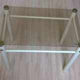 Glass end table “Yves Boutboul” - 1980s