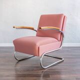 Functionalist Chrome Armchair S411 By W. Gispen For Mücke Melder, 1930s
