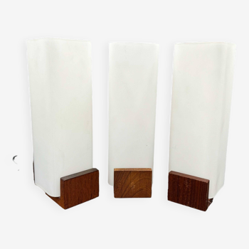 Set of 3 Auray 80.030 wall lamps Philips (Louis Kalff)