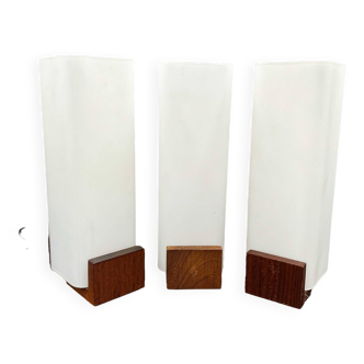 Set of 3 Auray 80.030 wall lamps Philips (Louis Kalff)