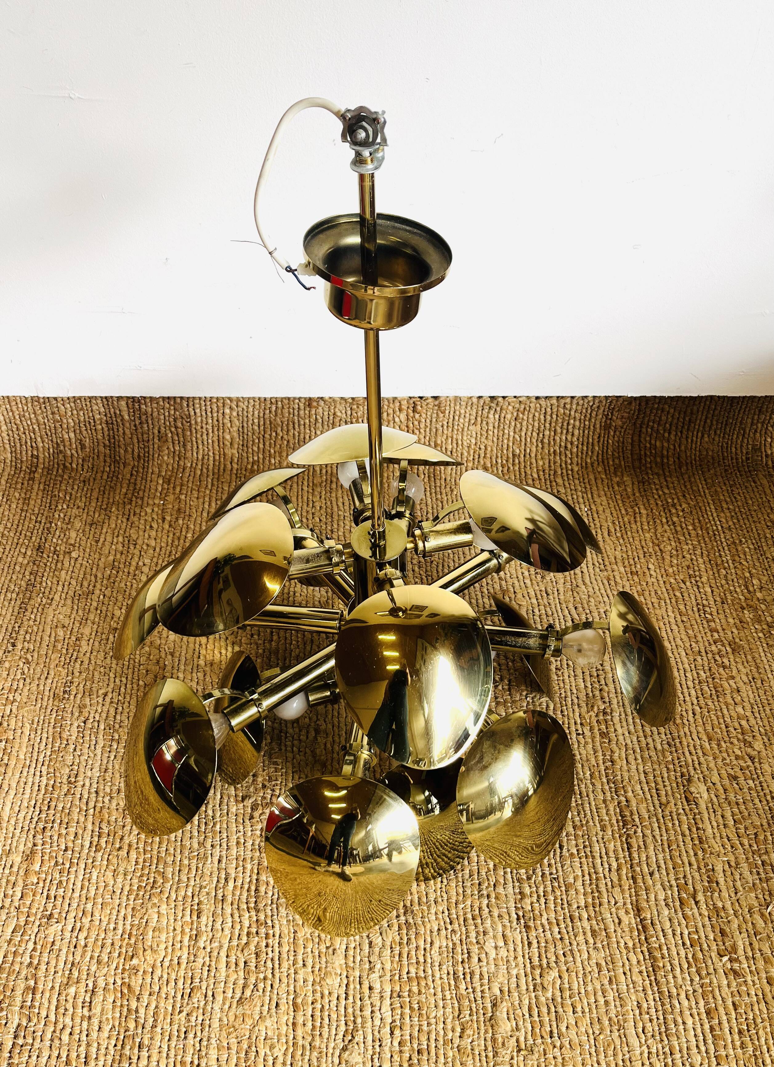 70s Gold Chandelier - 636011