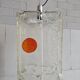 Set of 2 Aureliano Toso Murano glass ceiling lamps, ice glass, 1970s