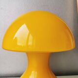 Vintage 80s glass table lamp