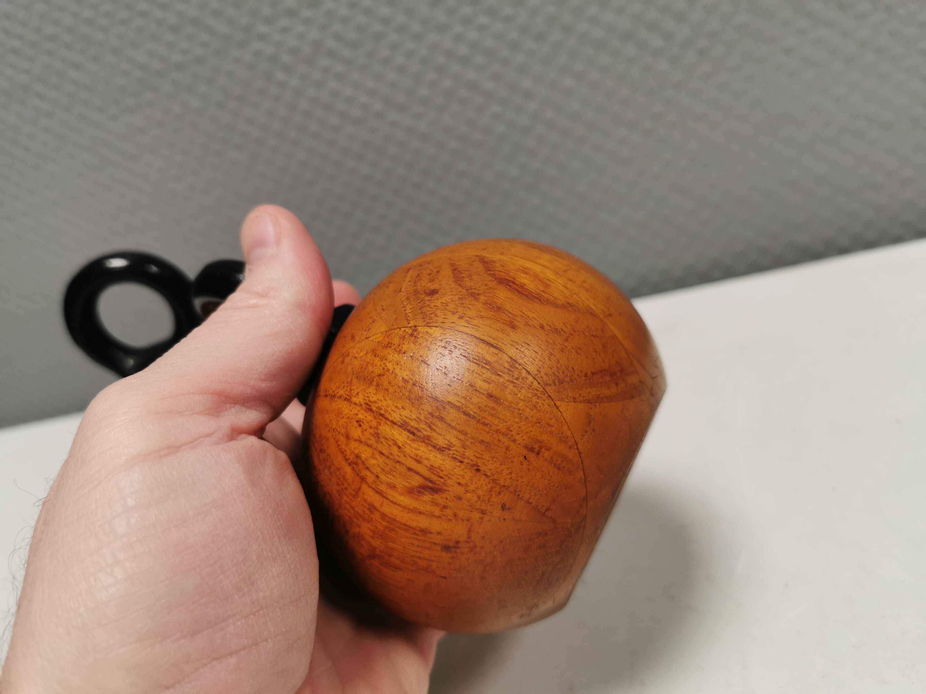 Pepper and salt grinders designed by nissen denmark in teak