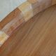 Inlaid wood top.