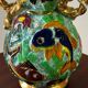 Cerdazur Monaco vase in ceramic with fish decoration