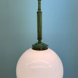 Antique Philips opaline glass hanging lamp, 1950’s