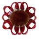 Vallauris Ceramic Centerpiece Bowl, Oxblood Faience, France, 1950s