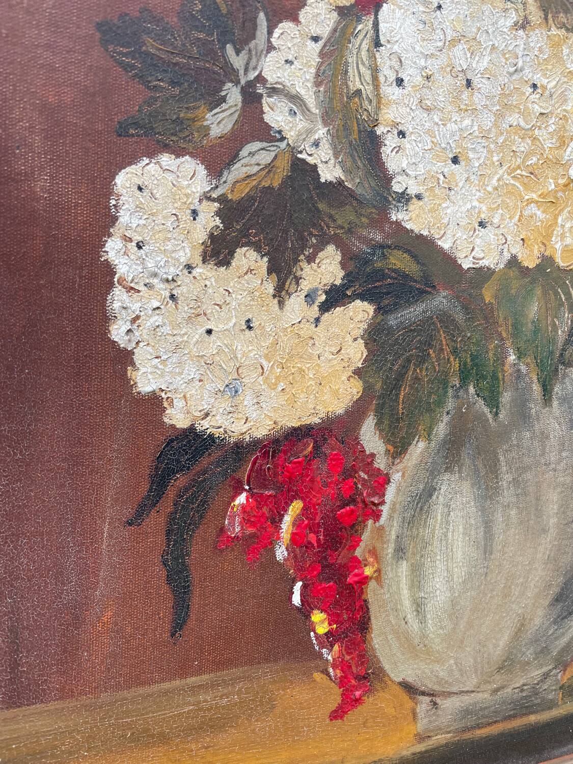 Large bouquet oil painting
