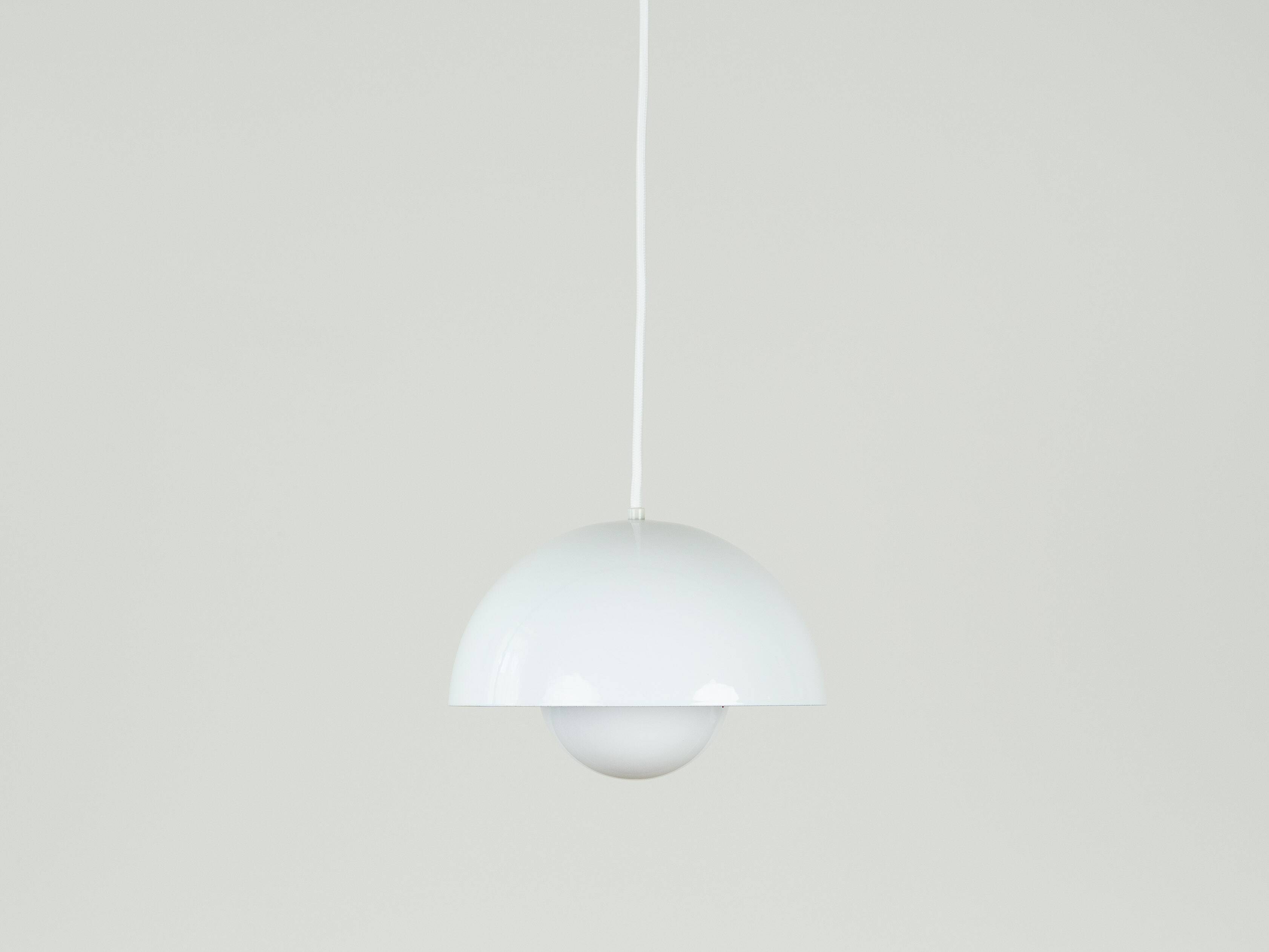 Pair of 2 Flowerpot lamps from Denmark by Verner Panton, Louis Poulsen, 1968