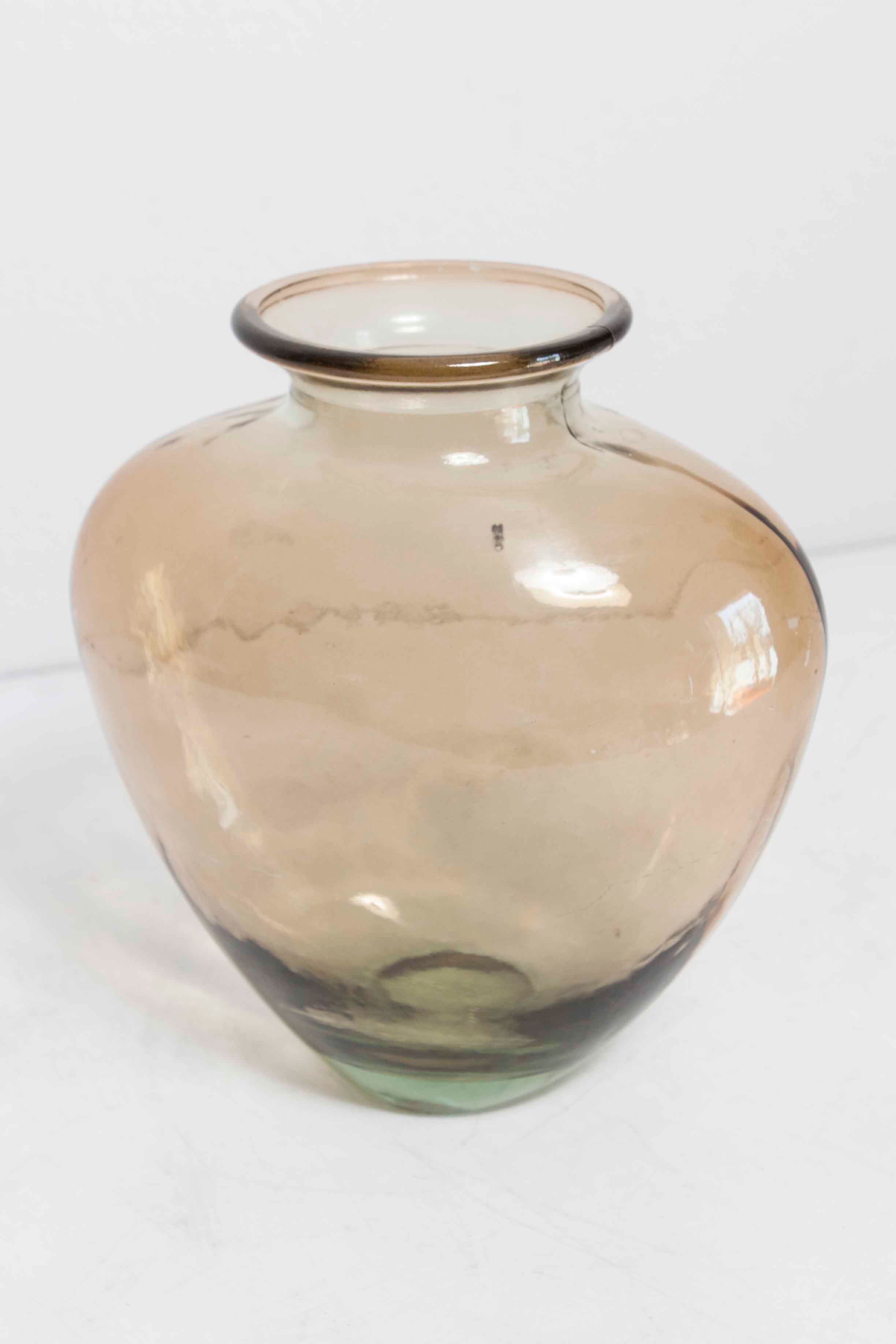 Heart glass vase 1980