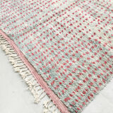 Moroccan Berber rug Boujaad blue mottled with colorful patterns 298x203cm