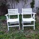 Sièges de jardin vintage en bois