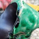 Lunetta Vallauris Tricolor Vintage Vase