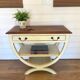 Vintage Style Directoire Console Table / Patinated Centre Table - Legs in