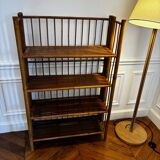 Vintage Foldable Bamboo Shelf