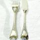 Christofle – 12-piece silver-plated fish cutlery set, Marly model
