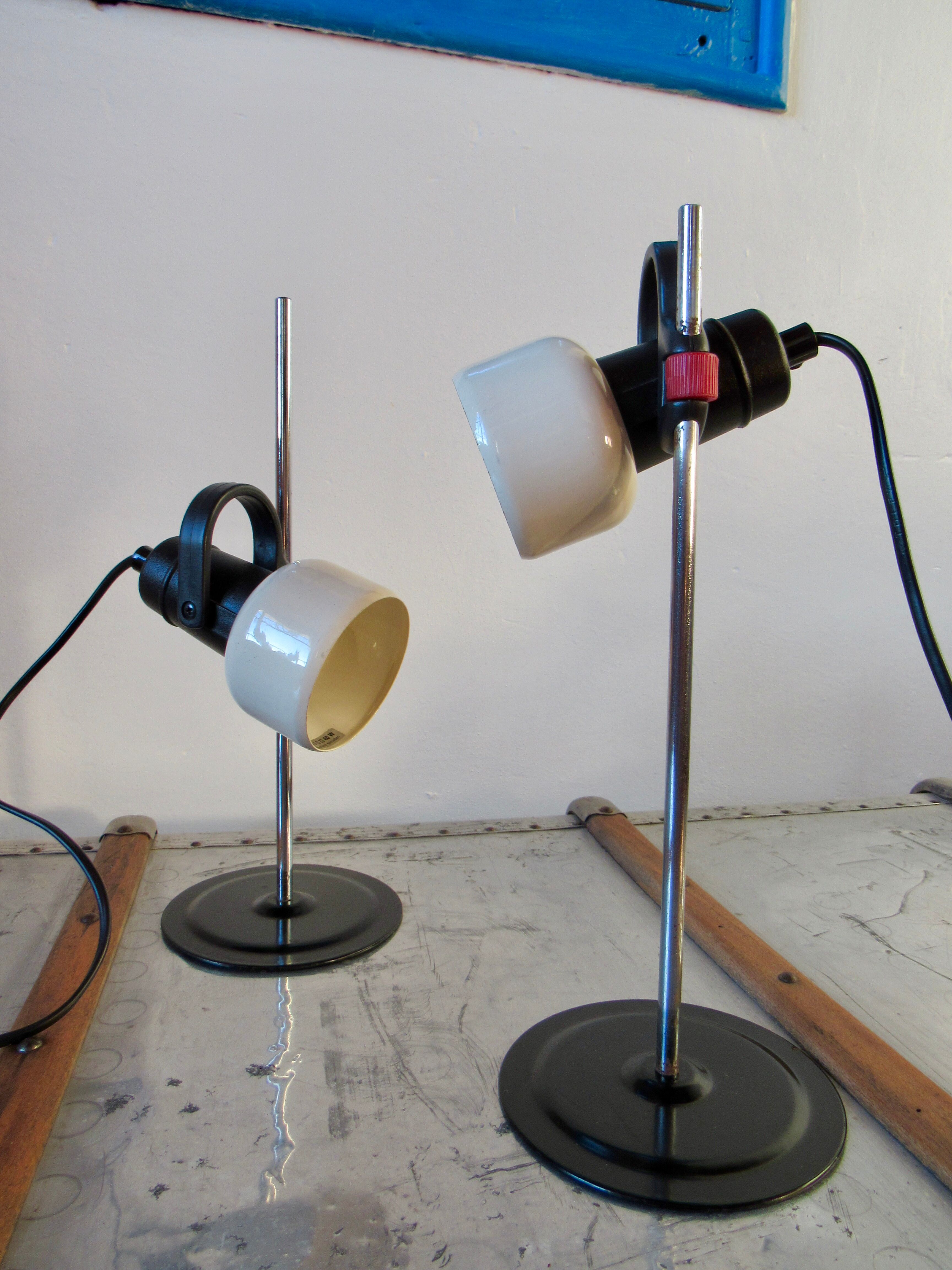 Paire de lampes des années 70