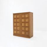 Vintage Brutalist high cabinet 1970s Gerhard Bartels
