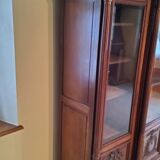 Late nineteenth century Louis XVI style library in walnut