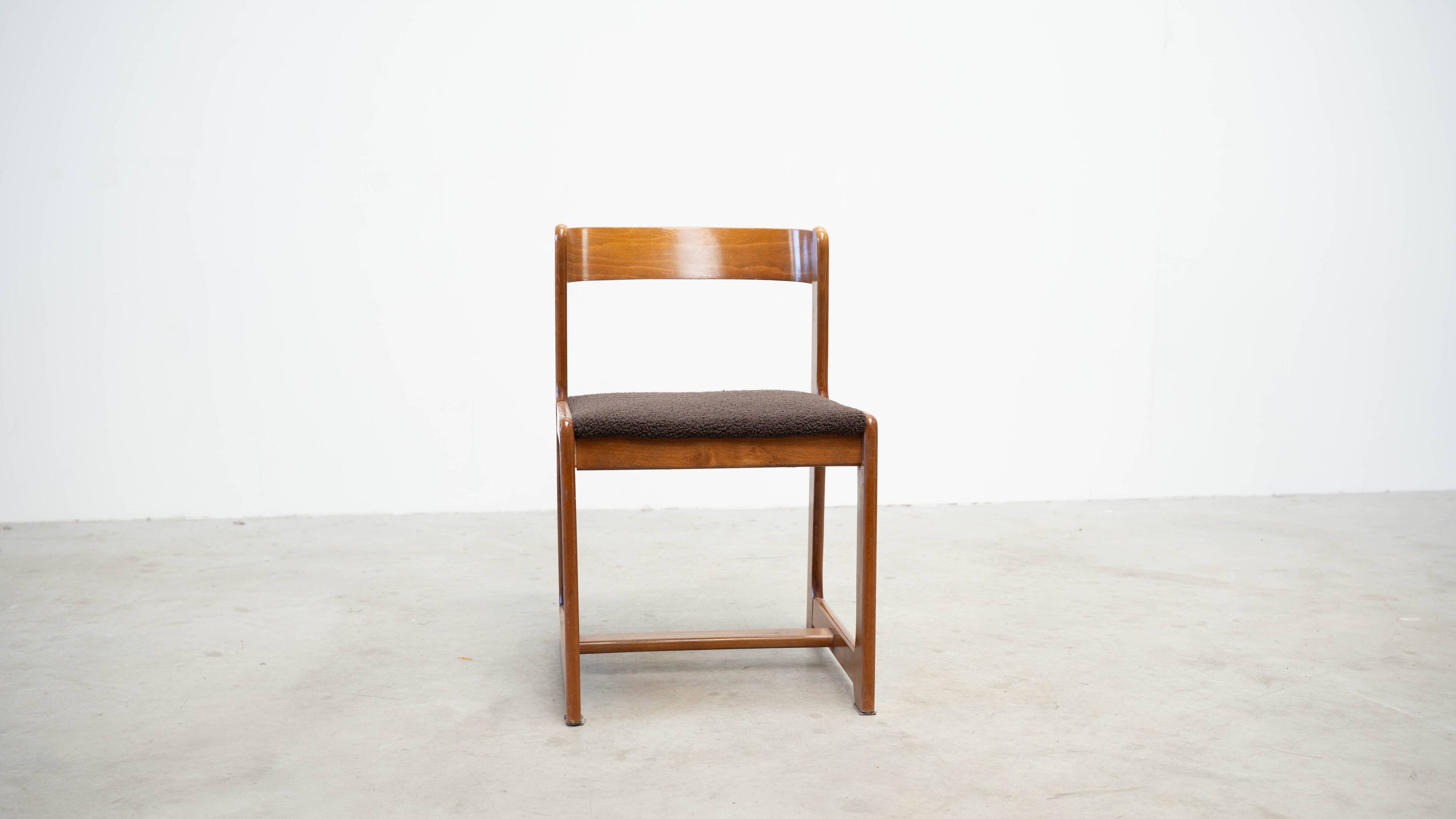 Set of four Italian dining chairs attr. to Willy Rizzo