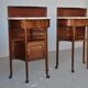 Pair of nightstands time 1900 Art nouveau