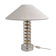 The Modern Scandinavian / Midcentury Modern table lamp with Orrefors glass and brass.