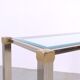 Table console vintage en verre et métal par Pierre Vandel, années 1970