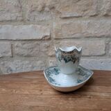 Old sauce boat on fixed frame Guadeloupe Saint Amand ceramic model