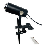 Vintage black metal clamp spotlight