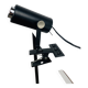 Vintage black metal clamp spotlight