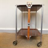 Folding wheelchair serving table