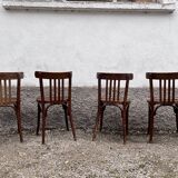 Series of 4 bistro chairs