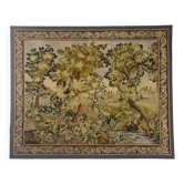 Verdure tapestry in the Aubusson style on a frame (214 x 176 cm)