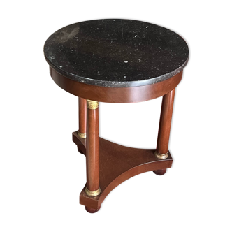 Gueridon style empire marble and bronze