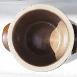 Brown glazed grease pot