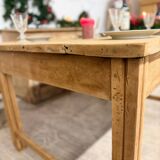 Antique solid oak craft table with drawers