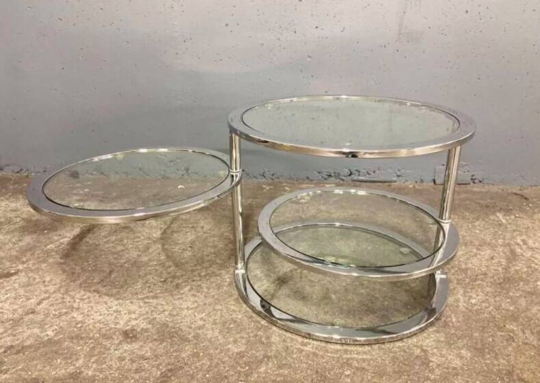 Coffee table, 4 shelves, France, circa 1980