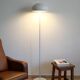 White mushroom floor lamp