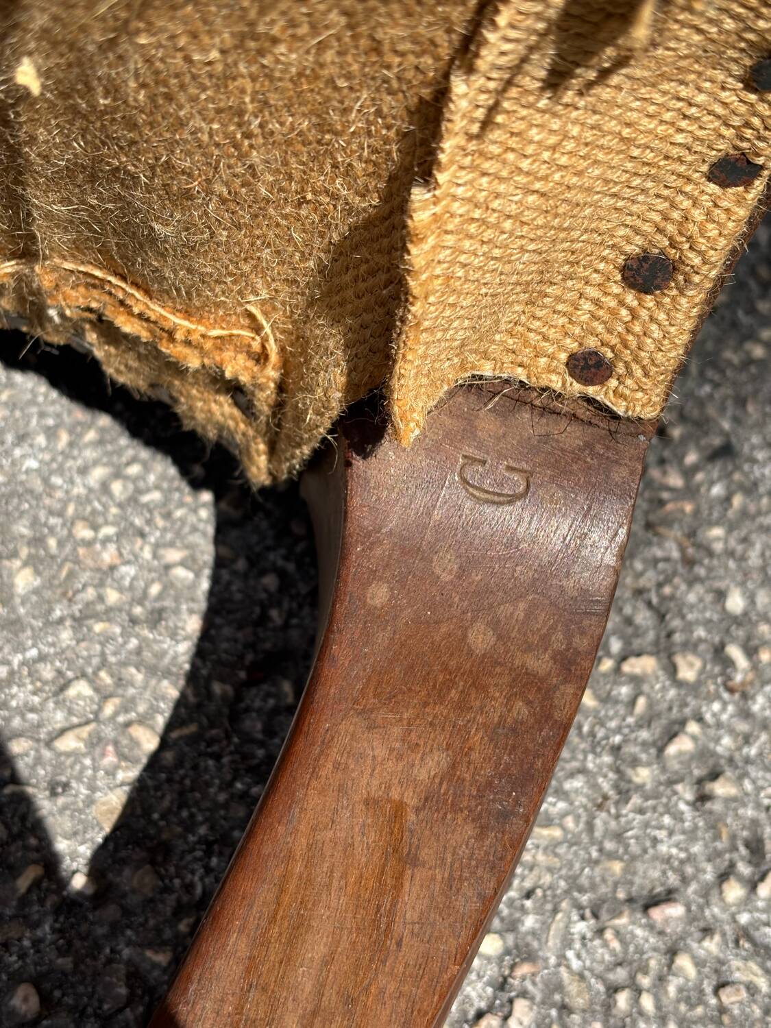 Regency armchair with plant tapestry