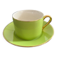 Lime green cup and saucer